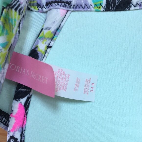 EUC Victoria Secret The Fabulous Floral Push-Up Bikini Top - Picture 3 of 3